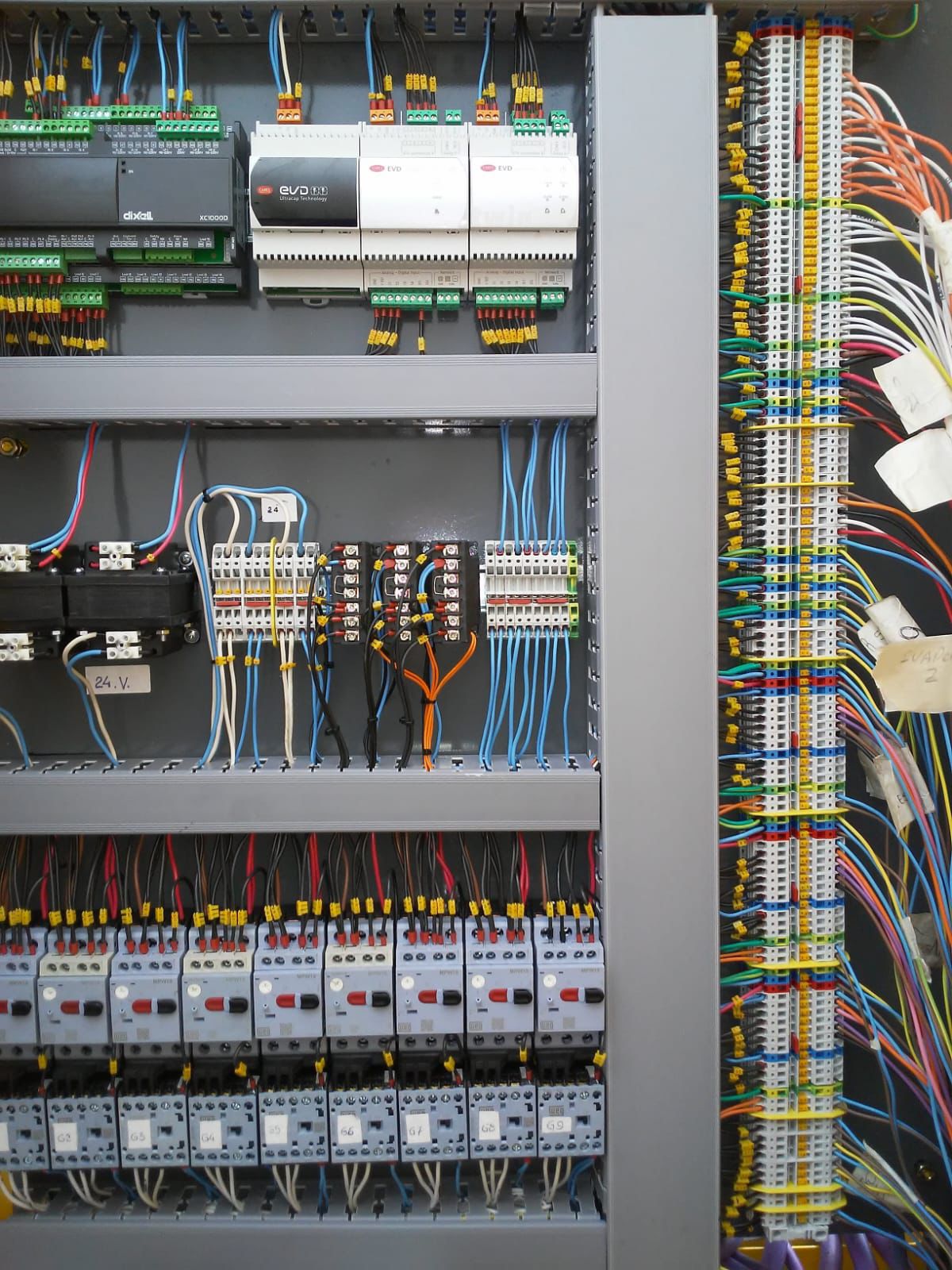 Armado de tablero para una camara frigorifica